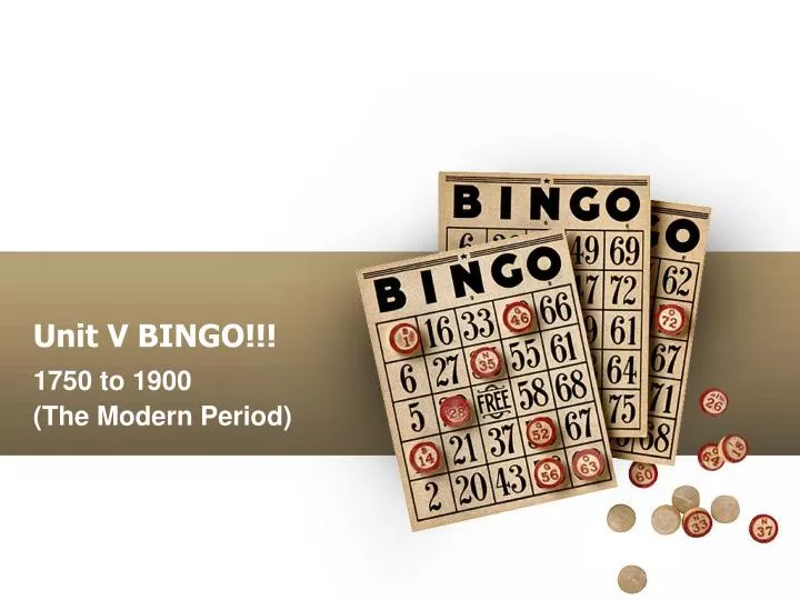 unit v bingo