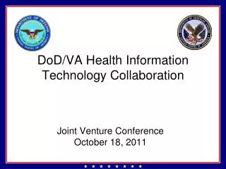 DoD/VA Health Information Technology Collaboration