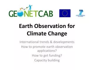 Earth Observation for Climate Change