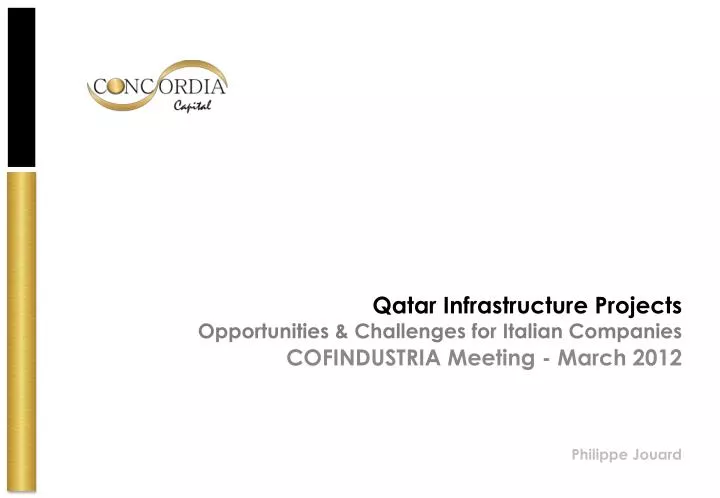 qatar infrastructure projects opportunities challenges for italian companies