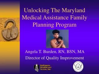 Unlocking The Maryland Medical Assistance Family Planning Program