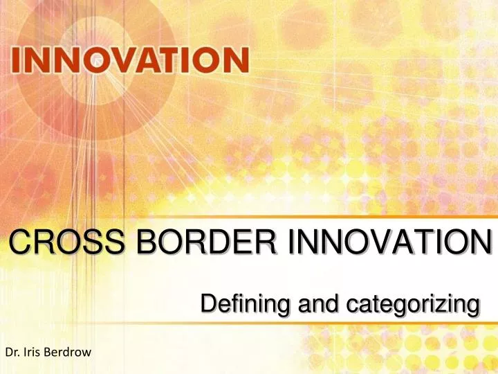 cross border innovation