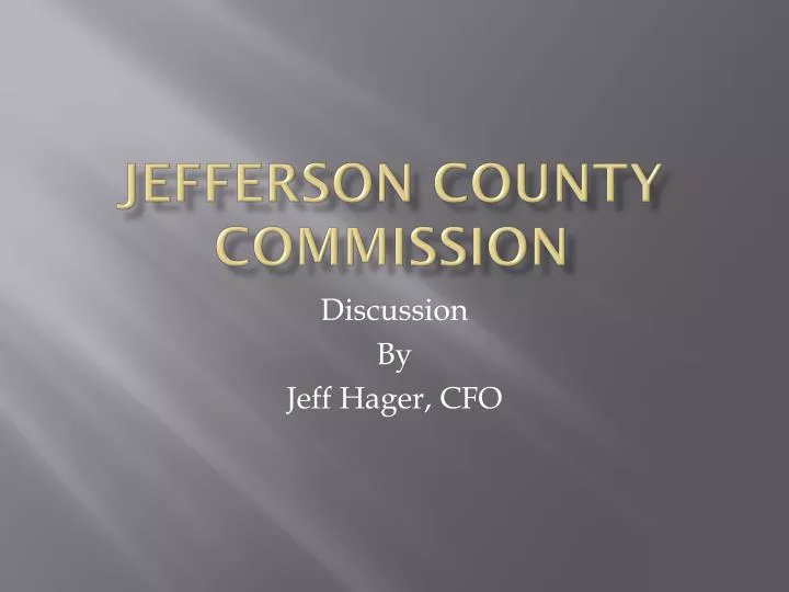 jefferson county commission