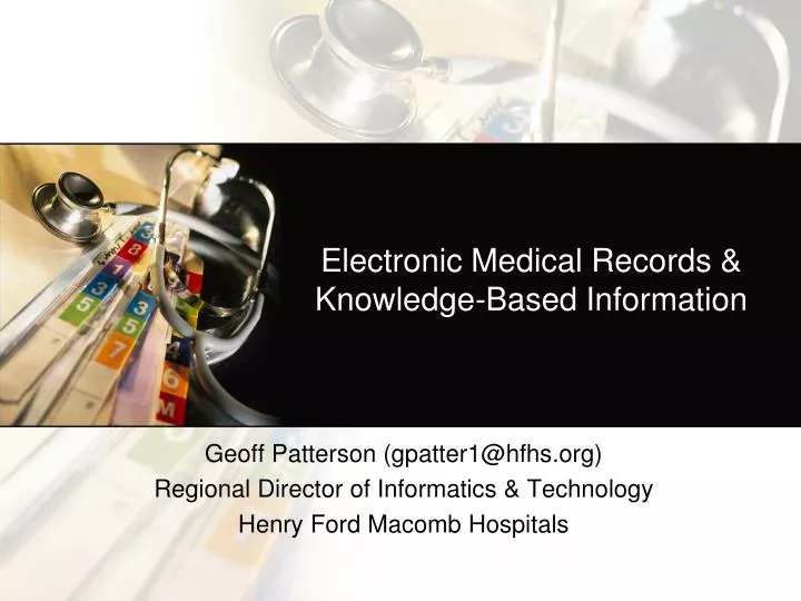electronic medical records knowledge based information