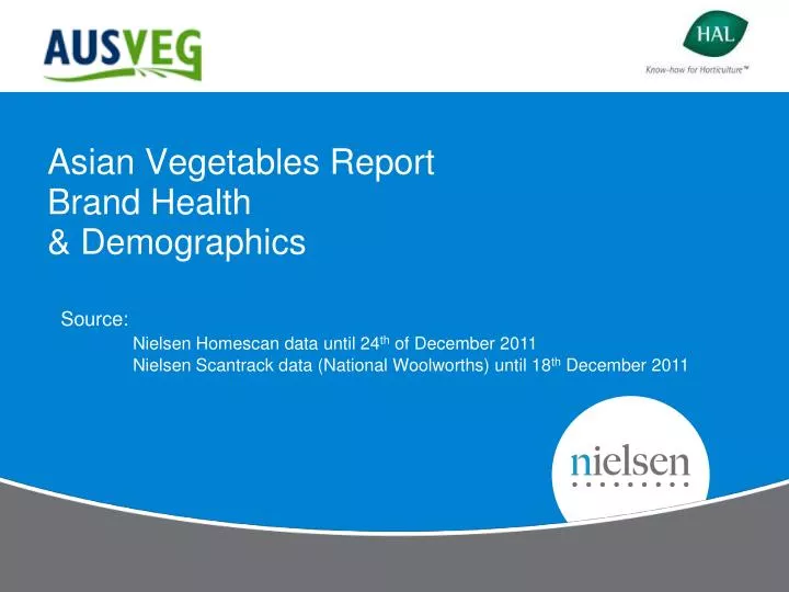 asian vegetables report brand health demographics