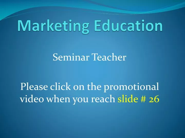 marketing education