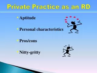private practice as an rd