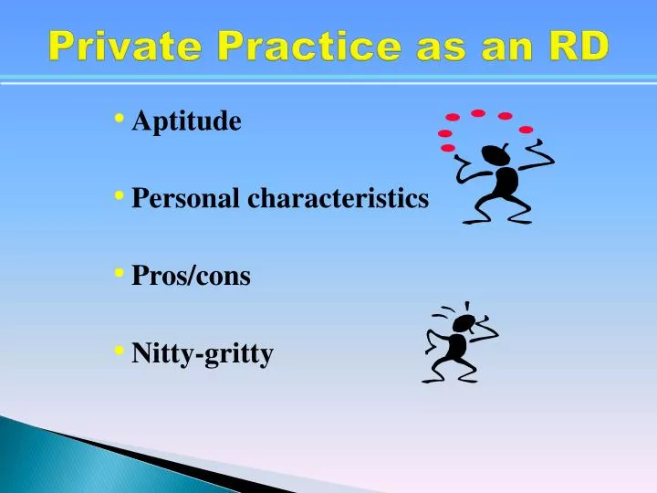 private practice as an rd