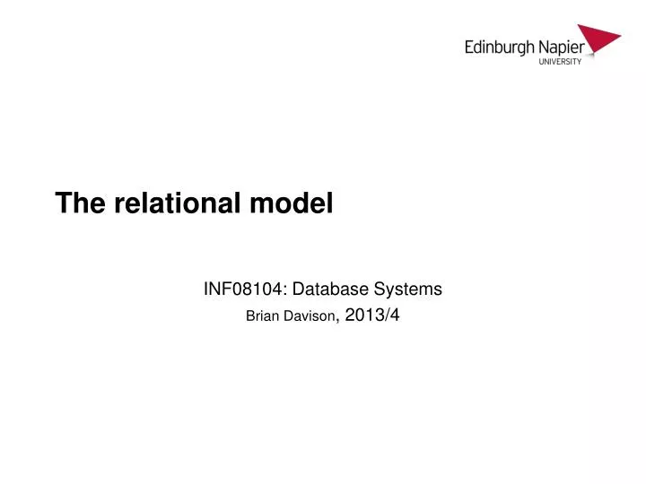 the relational model