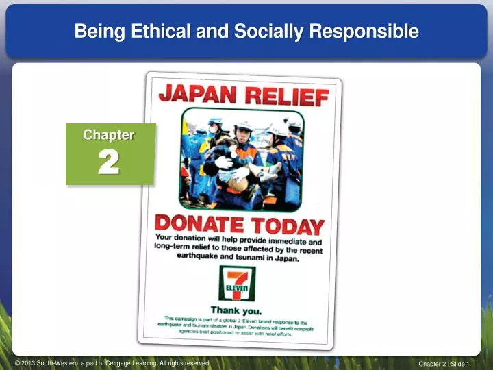 being ethical and socially responsible