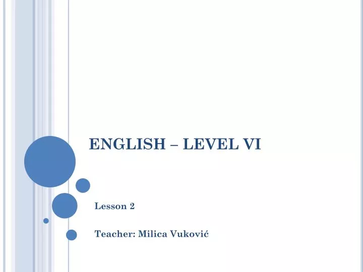 english level vi