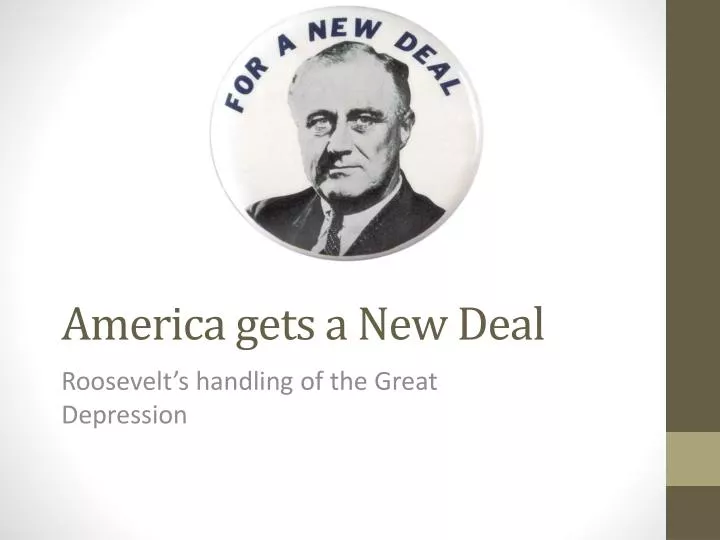 america gets a new deal