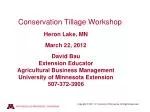Conservation Tillage Demonstration Project Heron Lake Watershed District 2006 Beans - slide 1