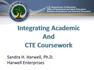 Integrating Academic And CTE Coursework