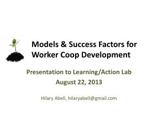 models success factors for worker coop development