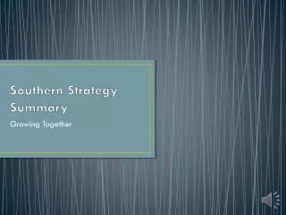 Southern Strategy Summary