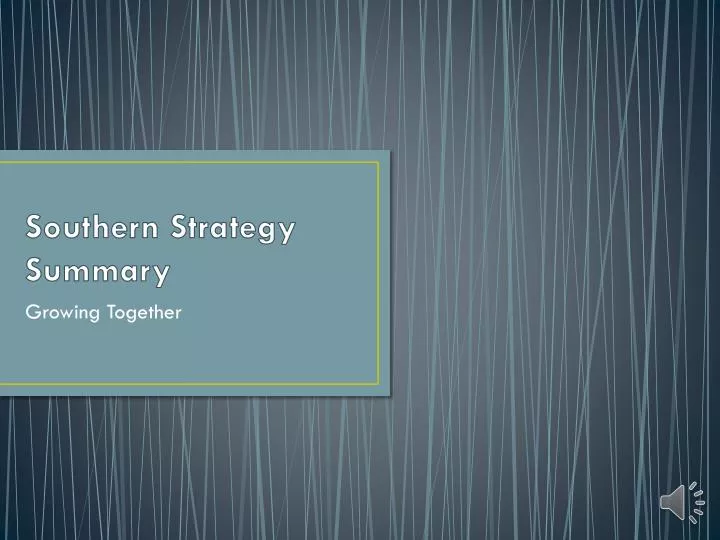southern strategy summary