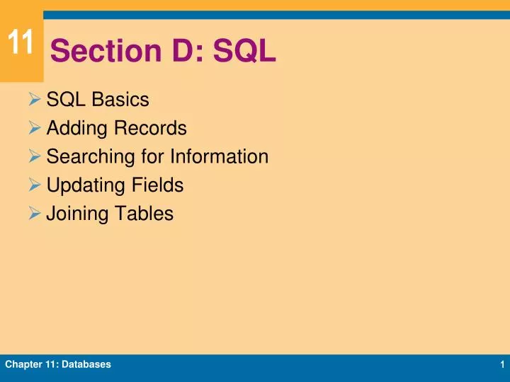 section d sql