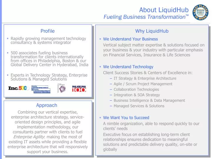 about liquidhub fueling business transformation