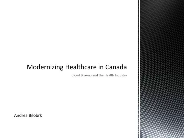 modernizing healthcare in canada