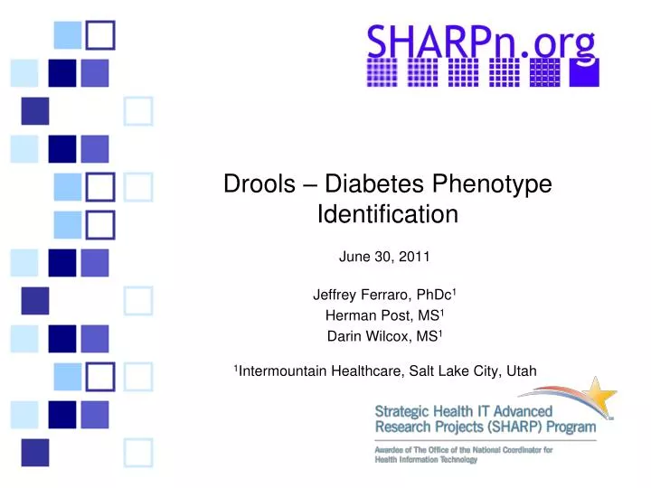 drools diabetes phenotype identification