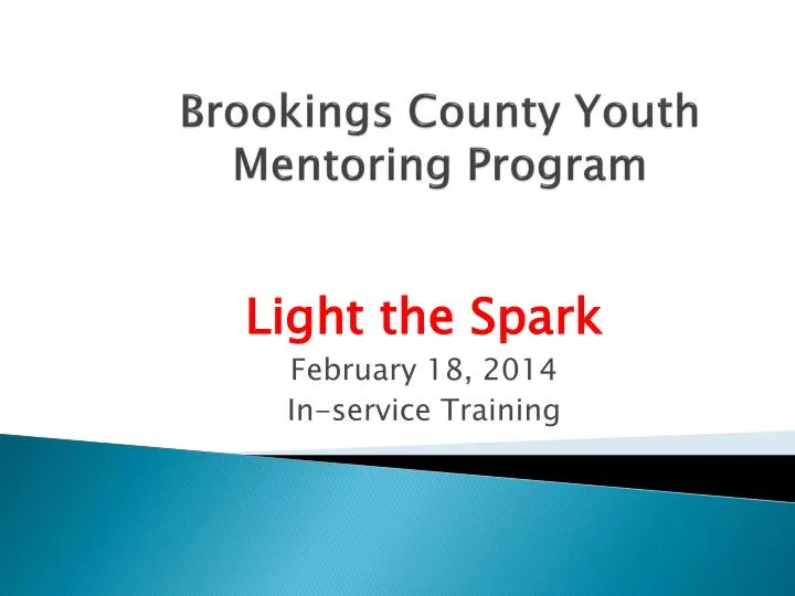brookings county youth mentoring program