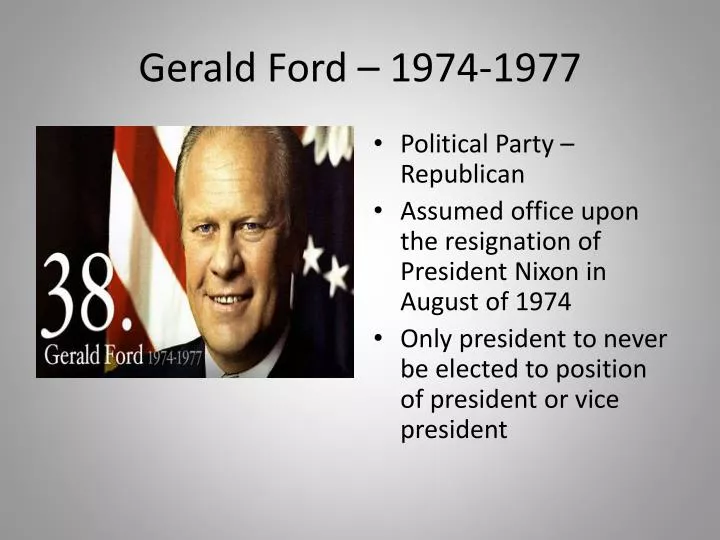 gerald ford 1974 1977