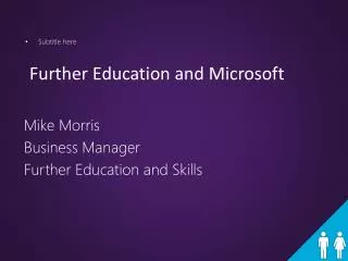 Further Education and Microsoft