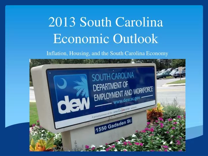 2013 south carolina economic outlook