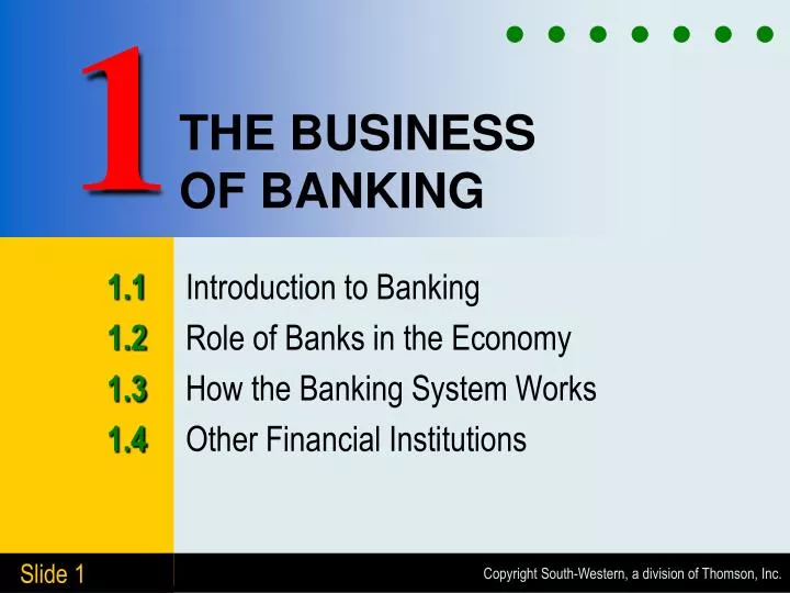 the business of banking