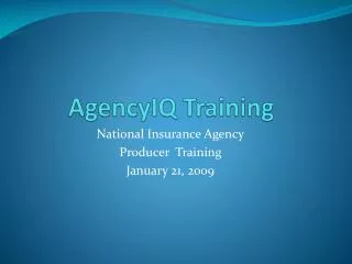 AgencyIQ Training