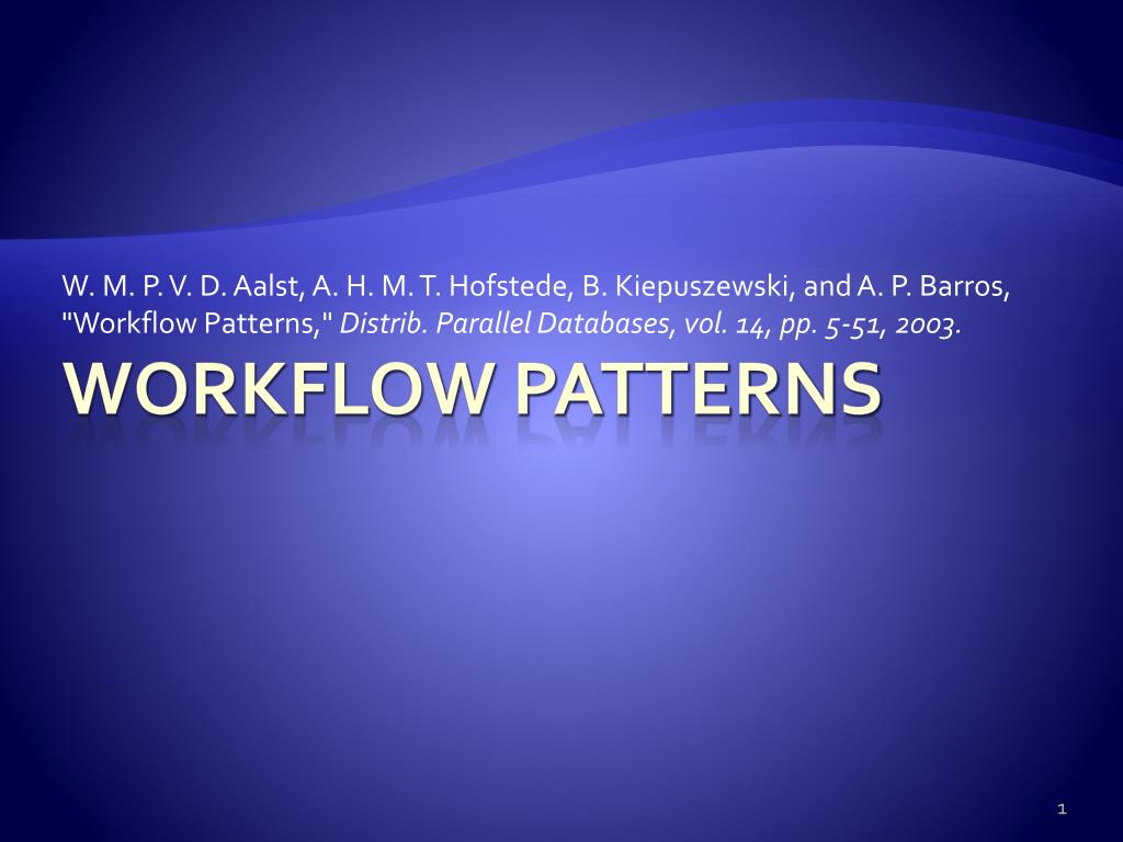 PPT - Workflow Patterns PowerPoint Presentation, free download - ID:1672052