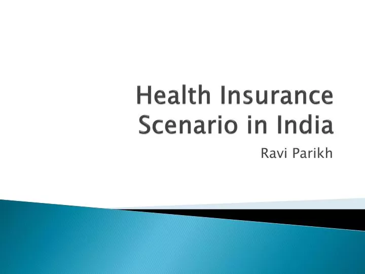 health insurance scenario in india
