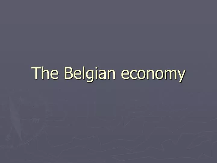 the belgian economy