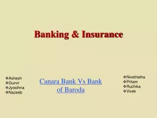 Banking &amp; Insurance