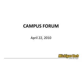 CAMPUS FORUM