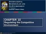 CHAPTER 22 Regulating the Competitive Environment