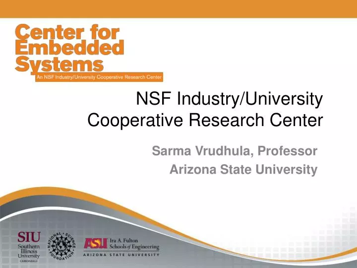 nsf industry university cooperative research center