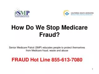 How Do We Stop Medicare Fraud?