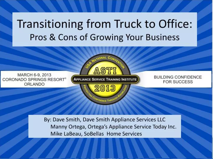 transitioning from truck to office pros cons of growing your business