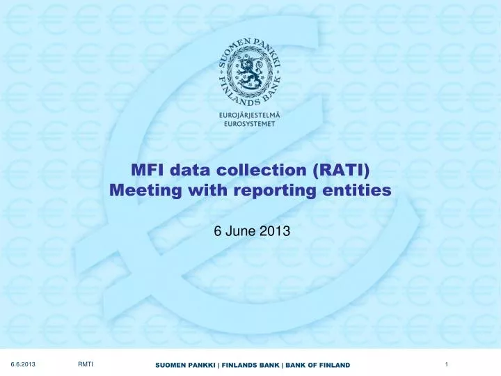 mfi data collection rati meeting with reporting entities