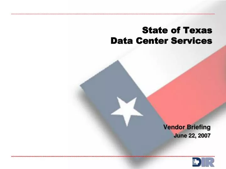 state of texas data center services
