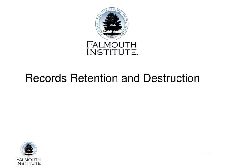 records retention and destruction