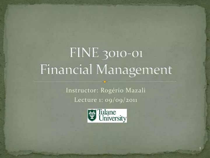 fine 3010 01 financial management