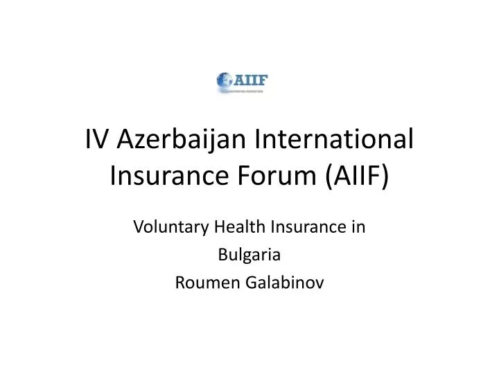 iv azerbaijan international insurance forum aiif