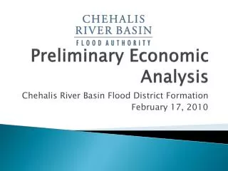 Preliminary Economic Analysis