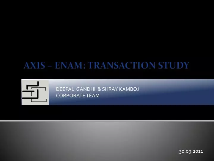 axis enam transaction study