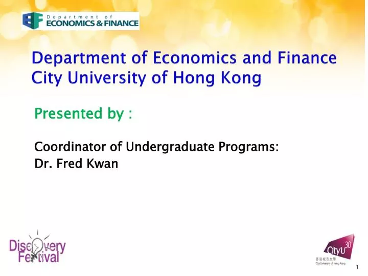 department of economics and finance city university of hong kong