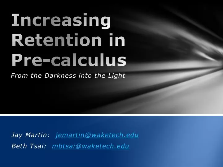 increasing retention in pre calculus