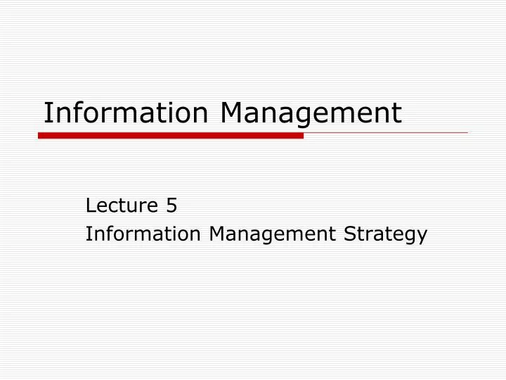 information management
